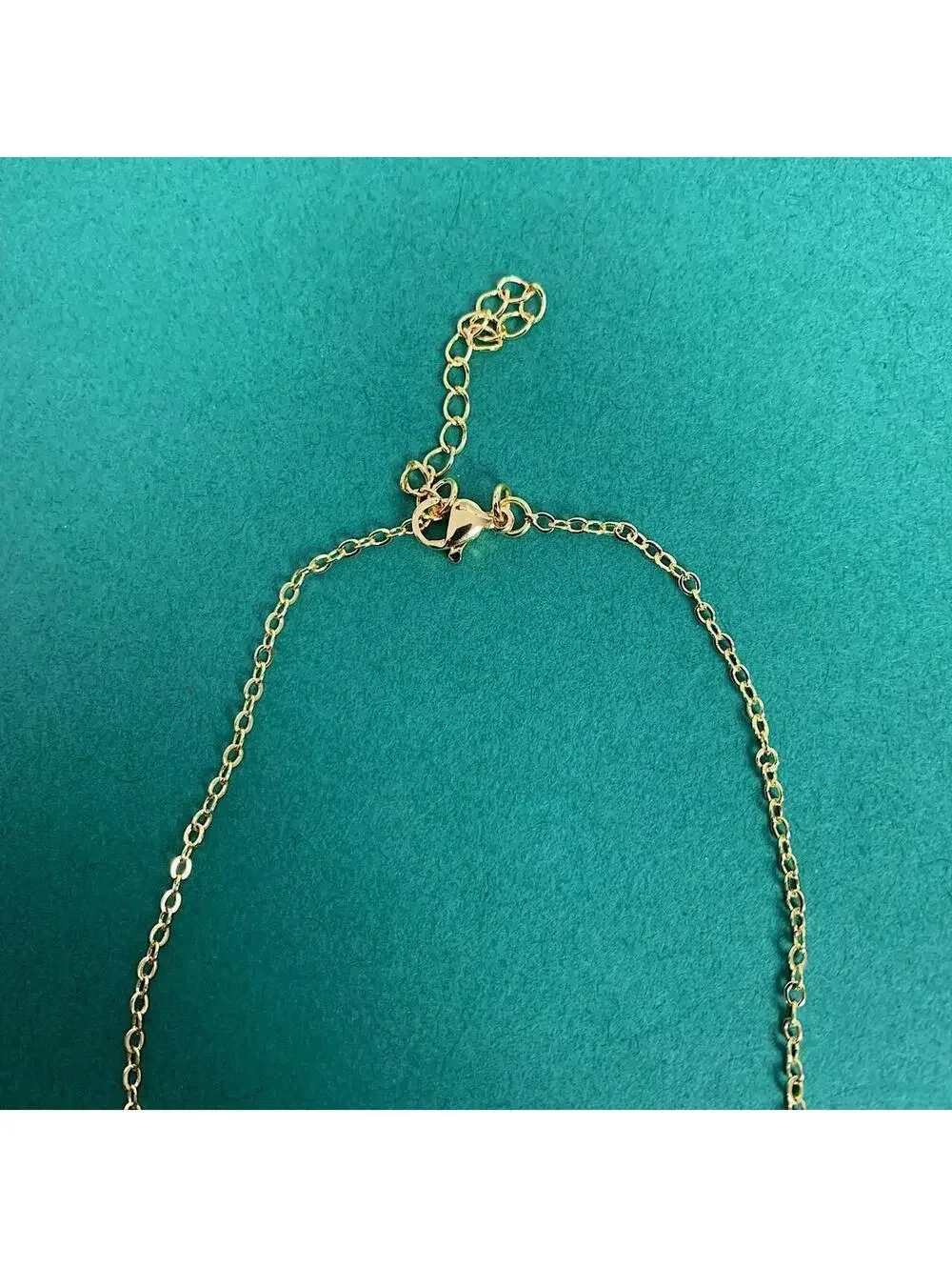 Y2k style gold Saint Marry Pink rhinestone pendant necklace. 19 inches length.